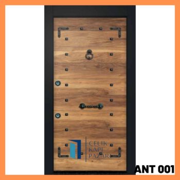 ANT 001 Antik Eskitme Çelik Kapı