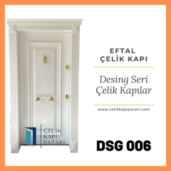 DSG 006 Beyaz Lake Çelik Kapı