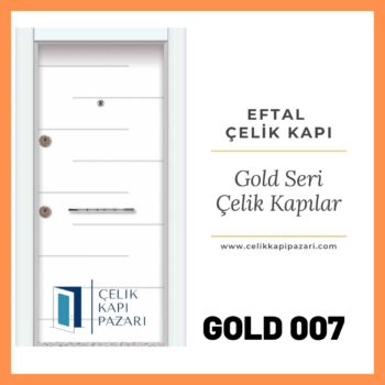 GOLD 007 Beyaz çelik Kapı