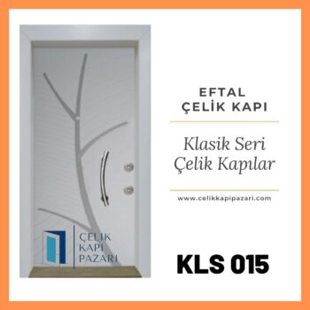 KLS 015 Beyaz çelik Kapı Modelleri