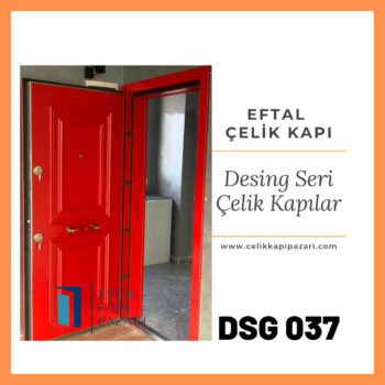 DSG 037 Kirmızı çelik Kapı
