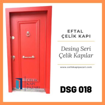 DSG 018 Kırmızı Çelik Kapı