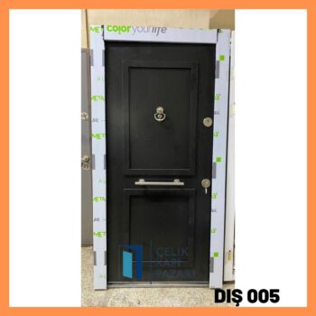 DIS 005 Siyah Kompozit çelik Kapı
